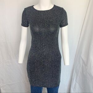 Vintage / Euro Mode / Glitter Holo Mini Dress